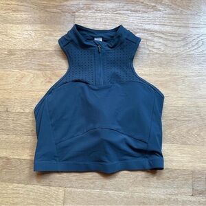 Lululemon High Neck Gray/Blue Sports Bra Size 6